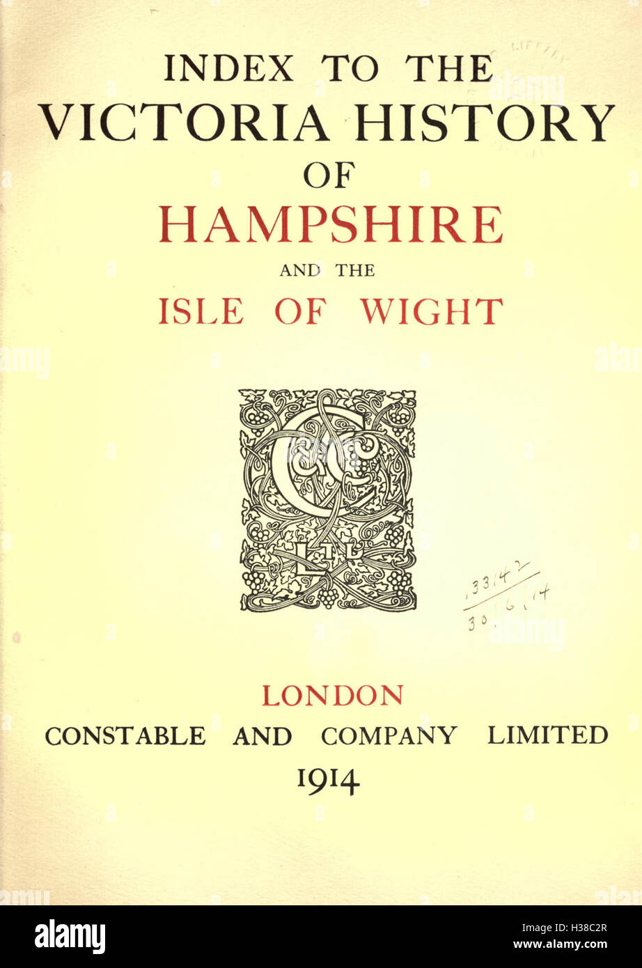 Une histoire de l'Hampshire et l'île de Wight BHL180 Banque D'Images