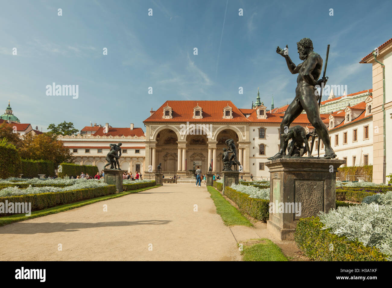 Wellenstein Jardins et Palace à Prague, République tchèque. Banque D'Images
