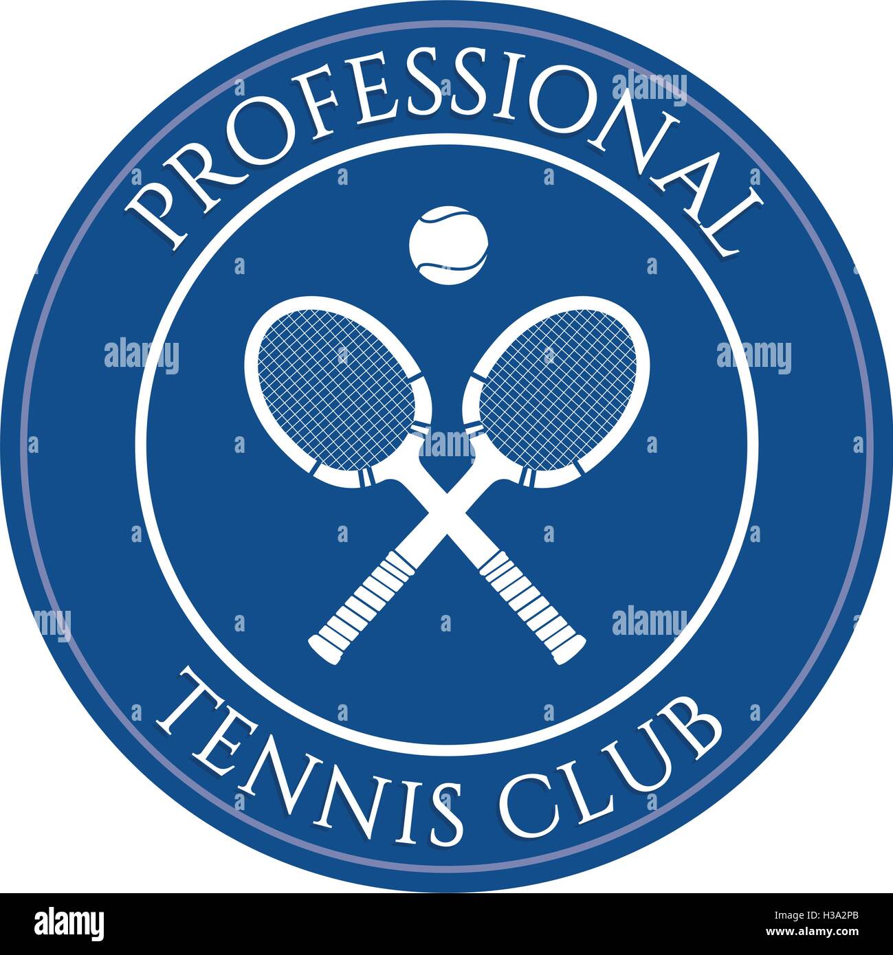 Tennis Club de badge Illustration de Vecteur