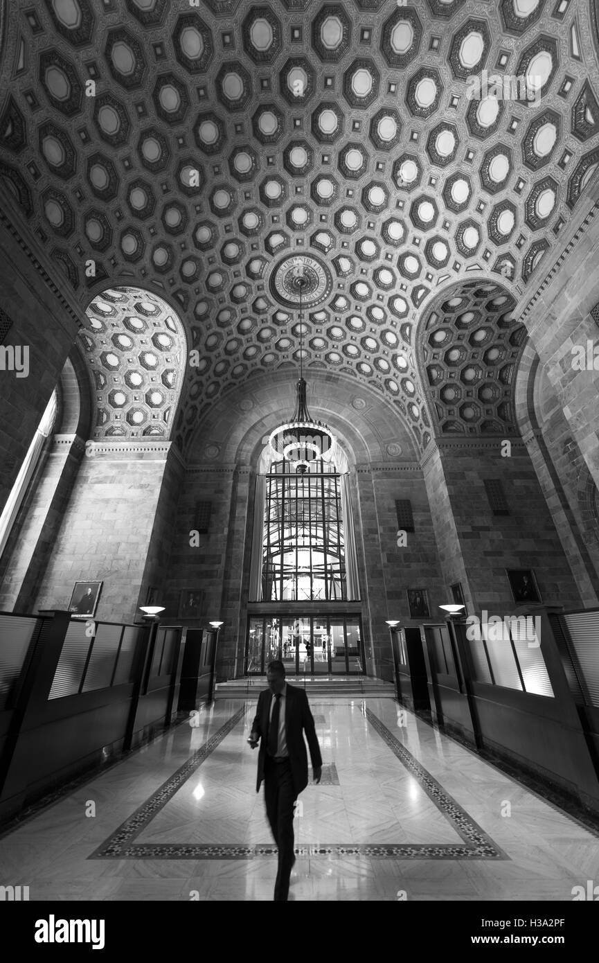 Le centre-ville de Toronto financial district - Commerce Court Tour Nord hall bancaire Banque D'Images