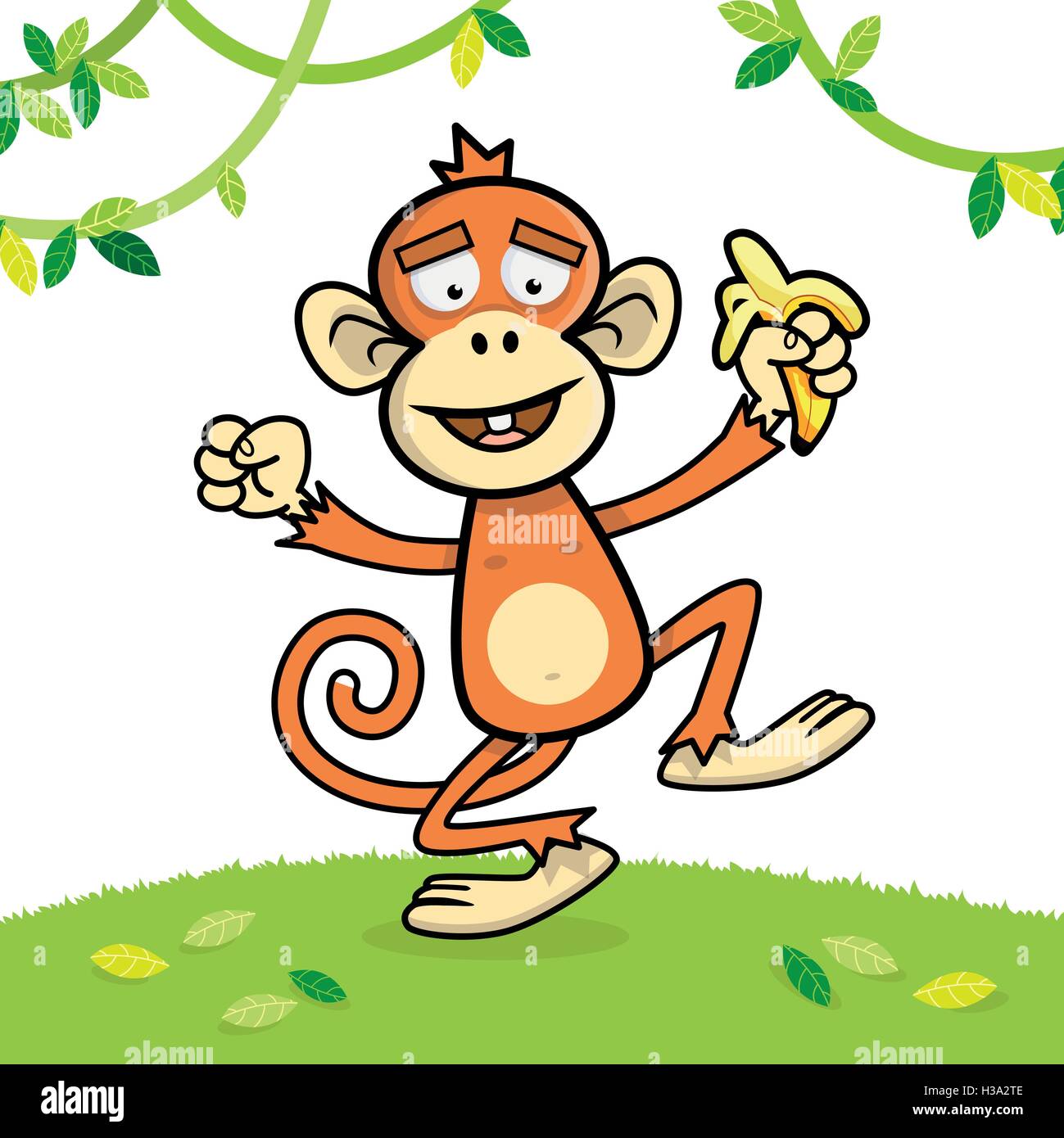 Orang-outan drôle Illustration de Vecteur