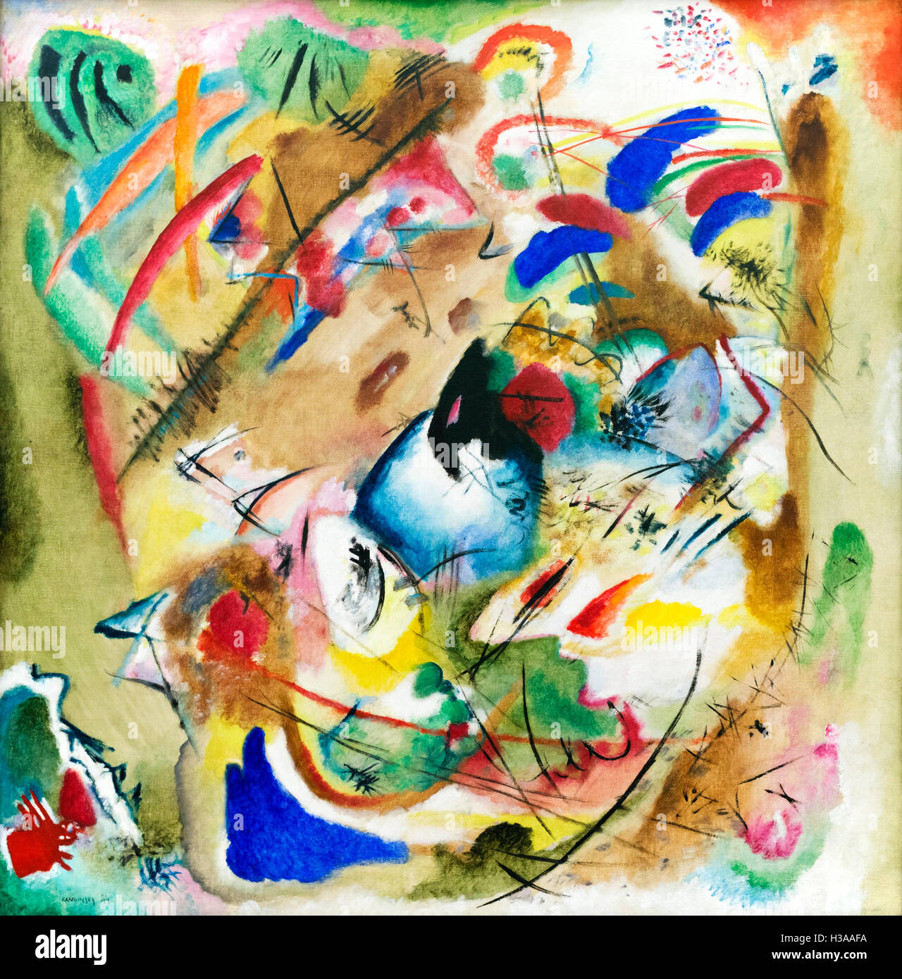 L'improvisation : Dreamy (improvisation) Träumerische par Vassily Kandinsky (1866-1944), huile sur toile, 1913, Banque D'Images L'improvisation : Dreamy (improvisation) Träumerische par Vassily Kandinsky (1866-1944), huile sur toile, 1913, Banque D'Images