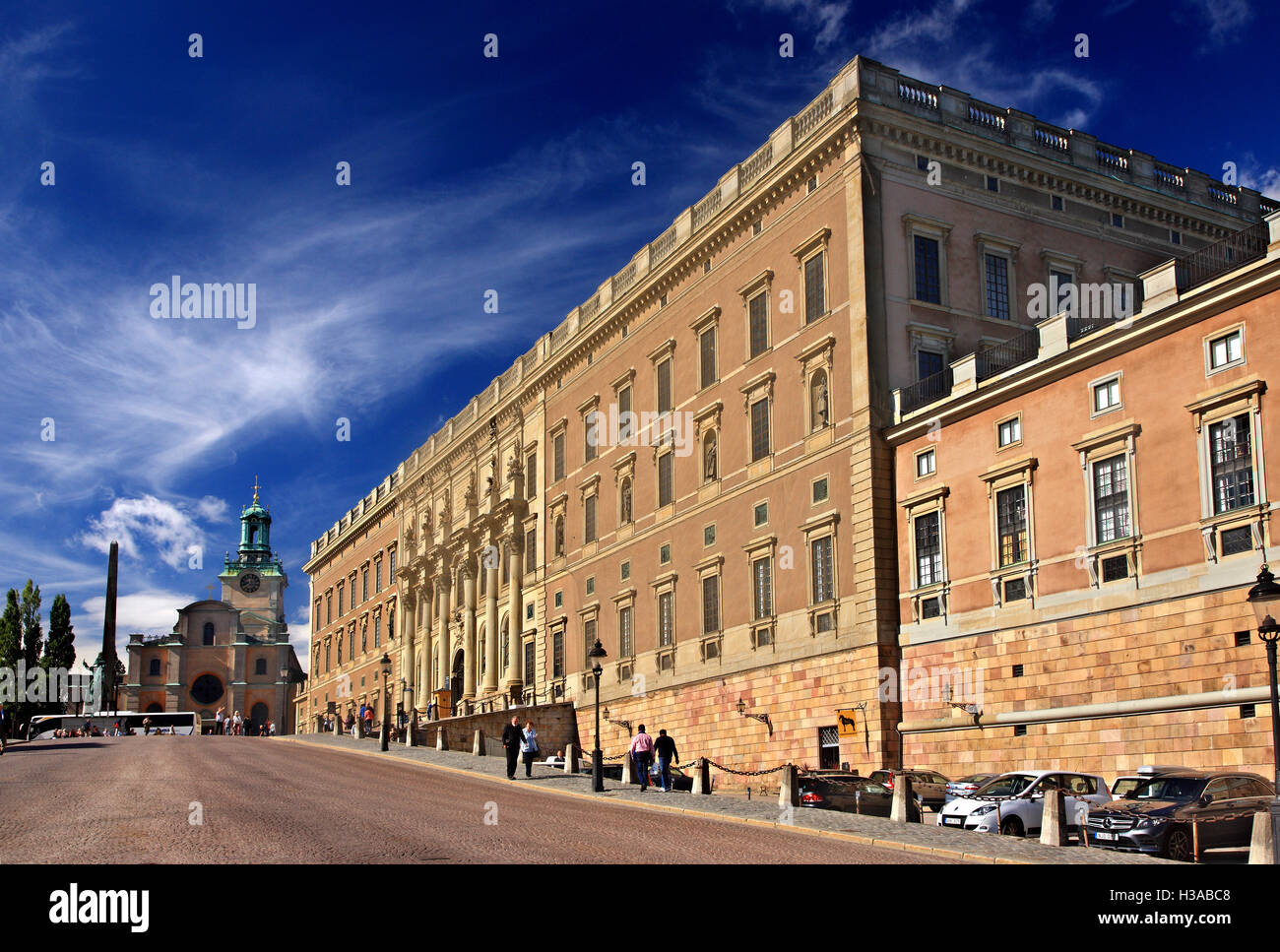 Le Palais Royal (Kungliga Slottet), à Gamla Stan (la vieille ville), Stockholm, Suède. Banque D'Images