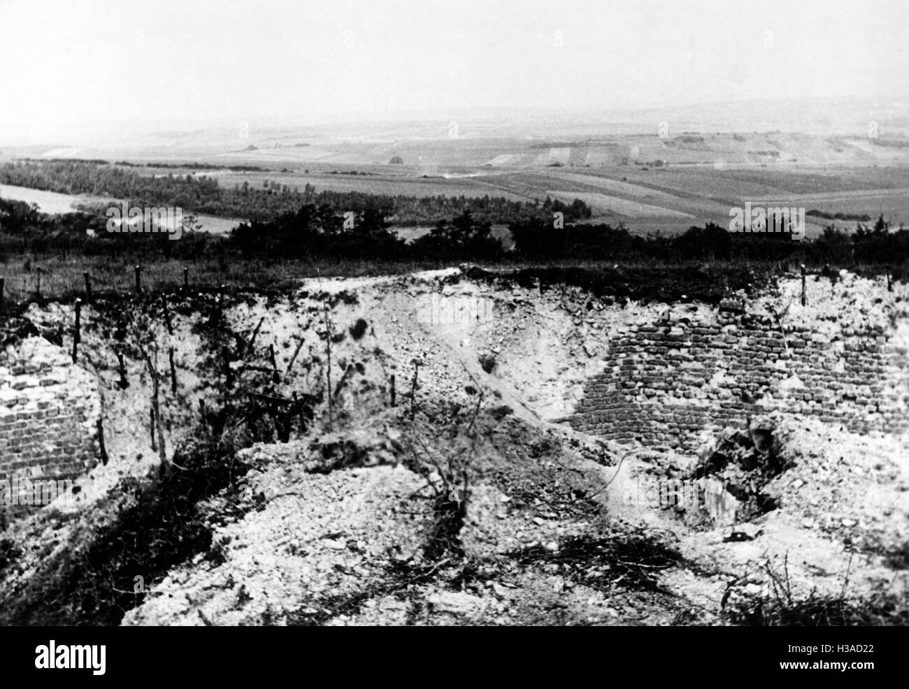 Fortification française à Verdun, 1940 Banque D'Images