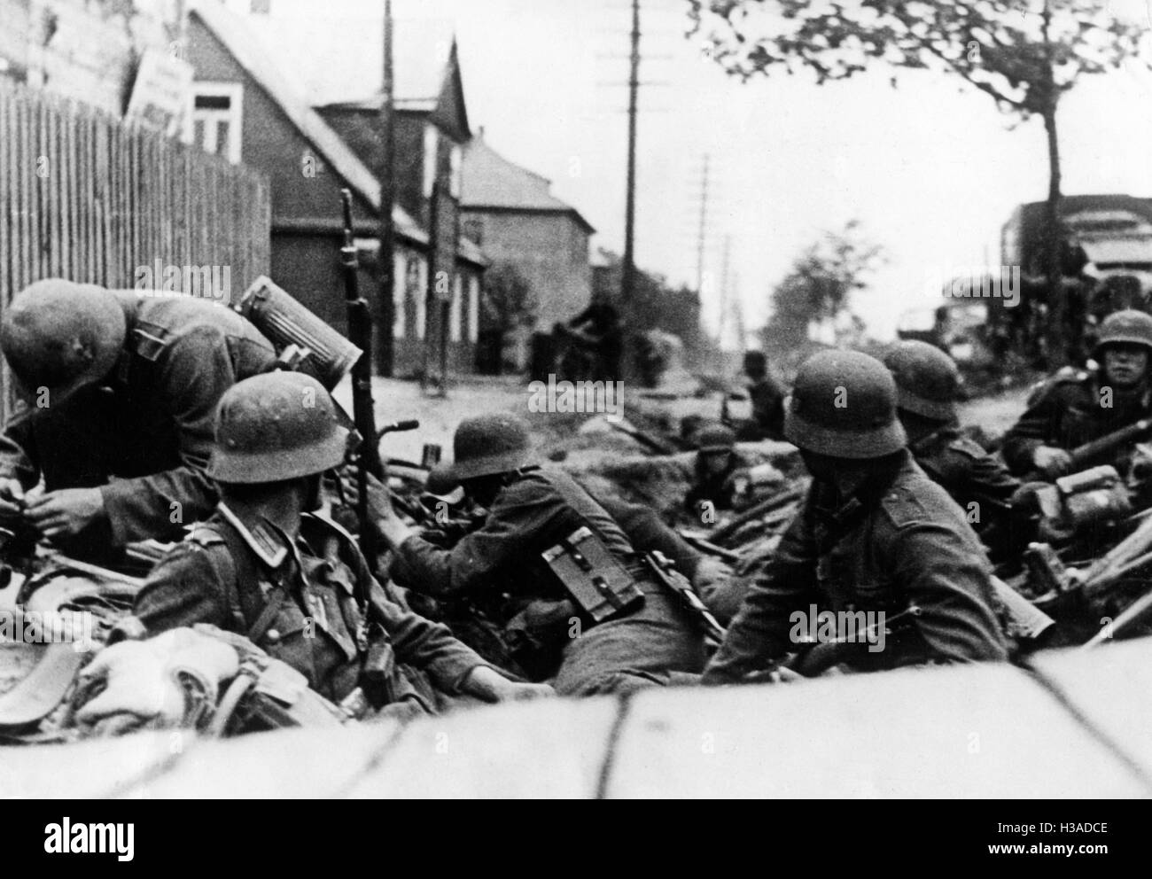 L'infanterie allemande en action sur le front de l'Est, 1941 Banque D'Images