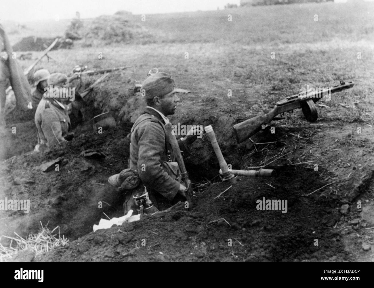 Les fantassins allemands sur le front de l'Est, 1941 Banque D'Images