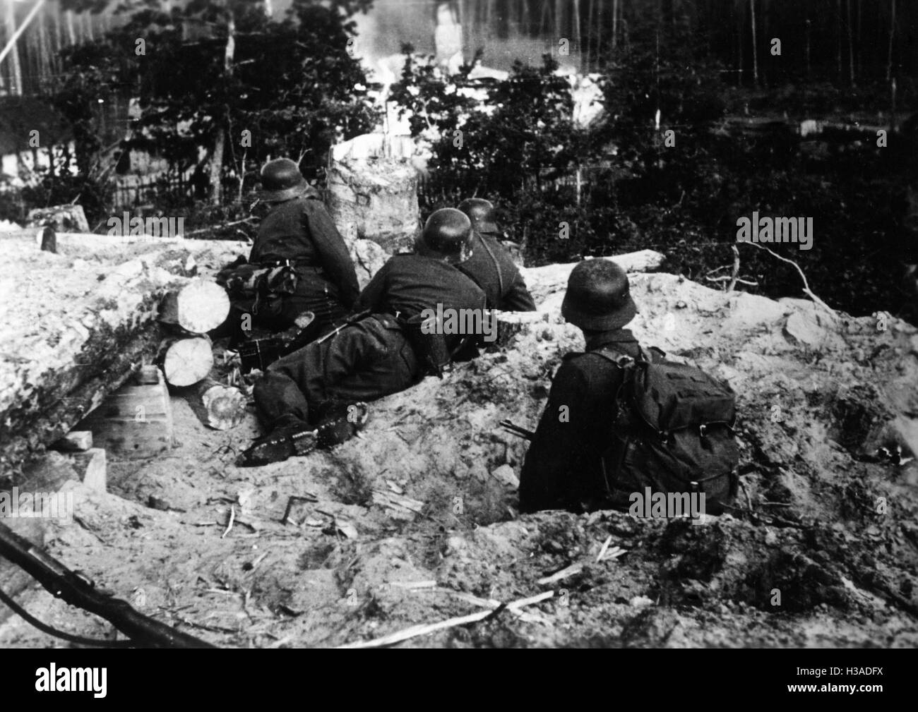Des troupes de montagne allemandes sur le front de l'Est, 1941 Banque D'Images