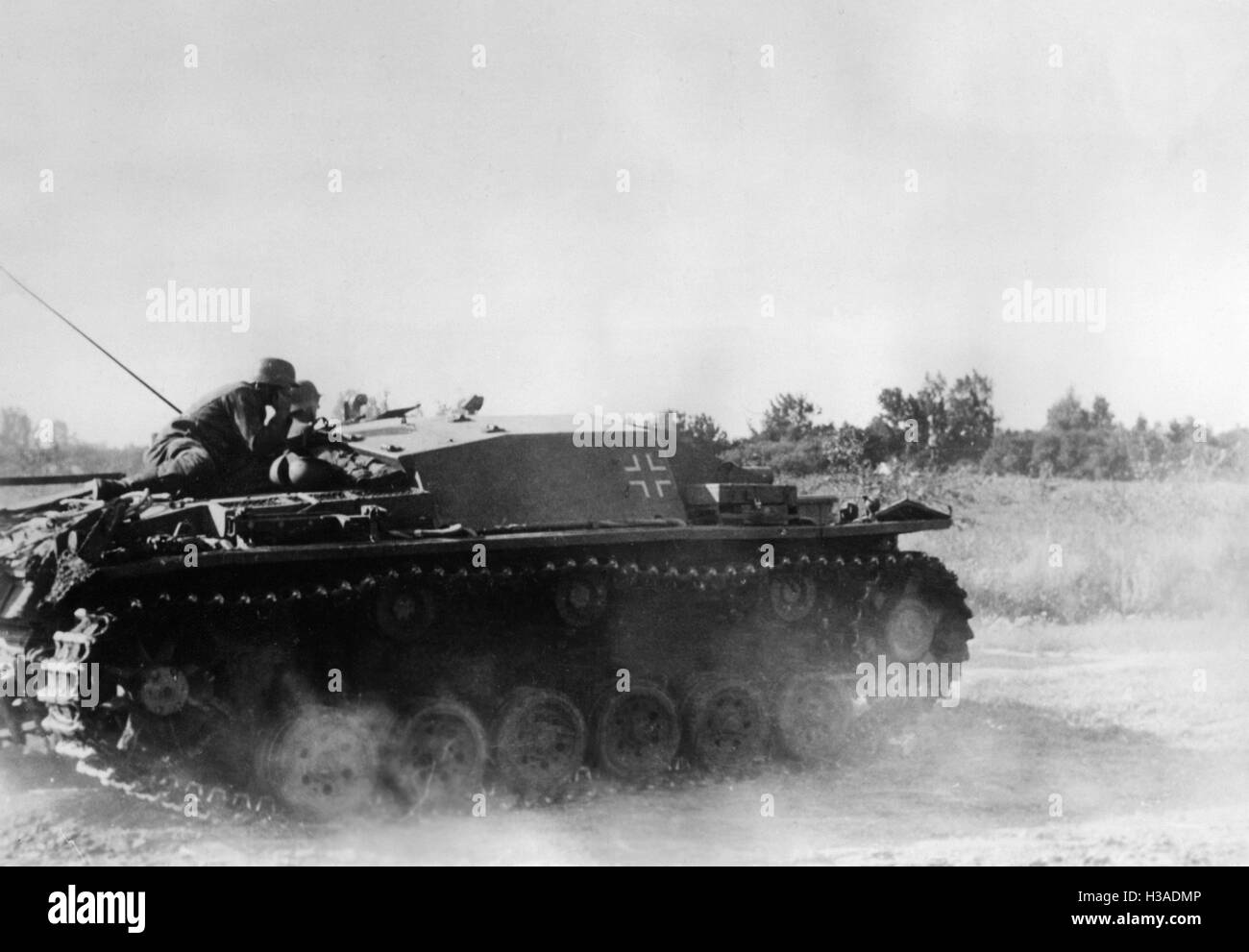 L'allemand Sturmgeschuetz III sur le front de l'Est, 1941 Banque D'Images