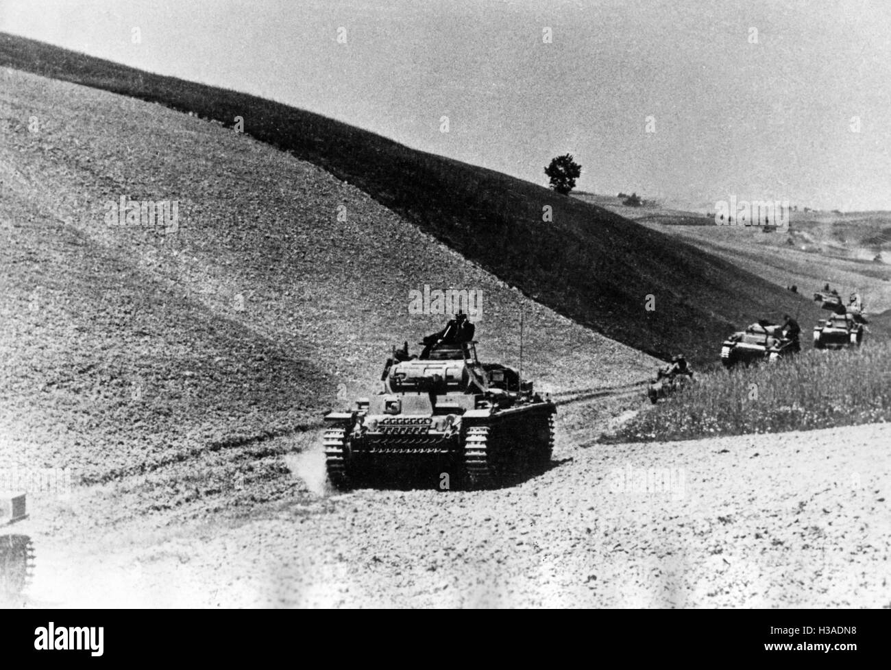 Les réservoirs de l'avance allemande sur le front de l'Est, 1941 Banque D'Images