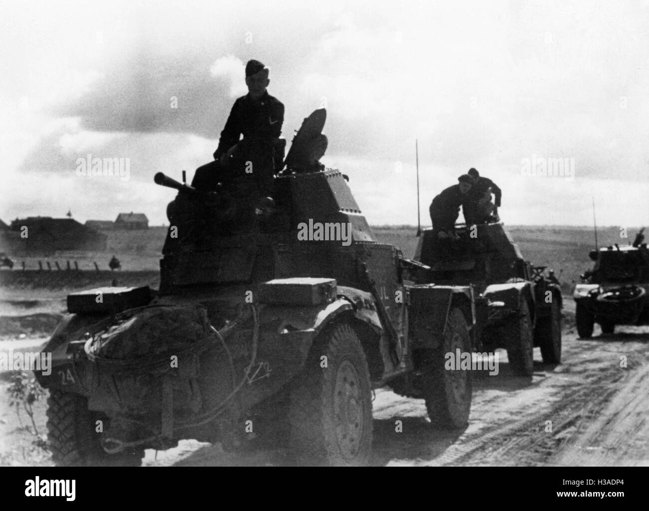 Les chars blindés de reconnaissance de la Wehrmacht sur le front de l'Est, 1941 Banque D'Images