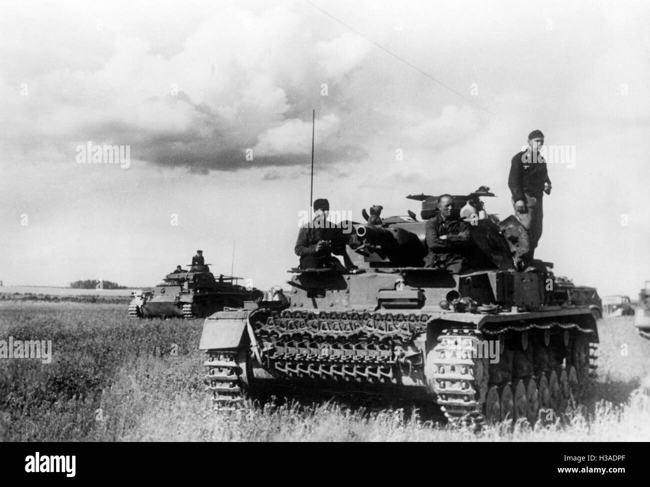 Les chars allemands sur le front de l'Est, 1941 Banque D'Images
