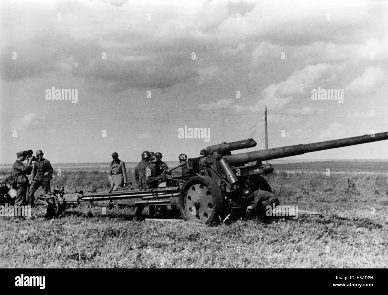 L'artillerie allemande sur le front de l'Est, 1941 Banque D'Images