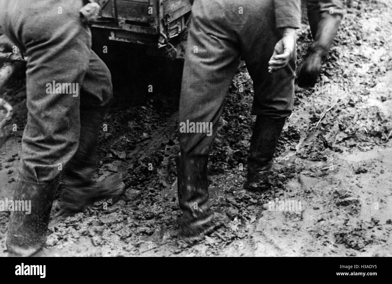 L'avance sur la route limoneuse est, 1941 Banque D'Images