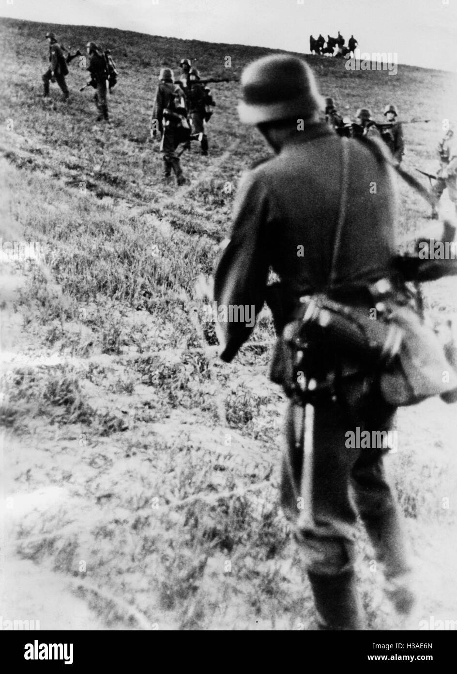 L'infanterie allemande au début de la campagne de Russie, 1941 Banque D'Images