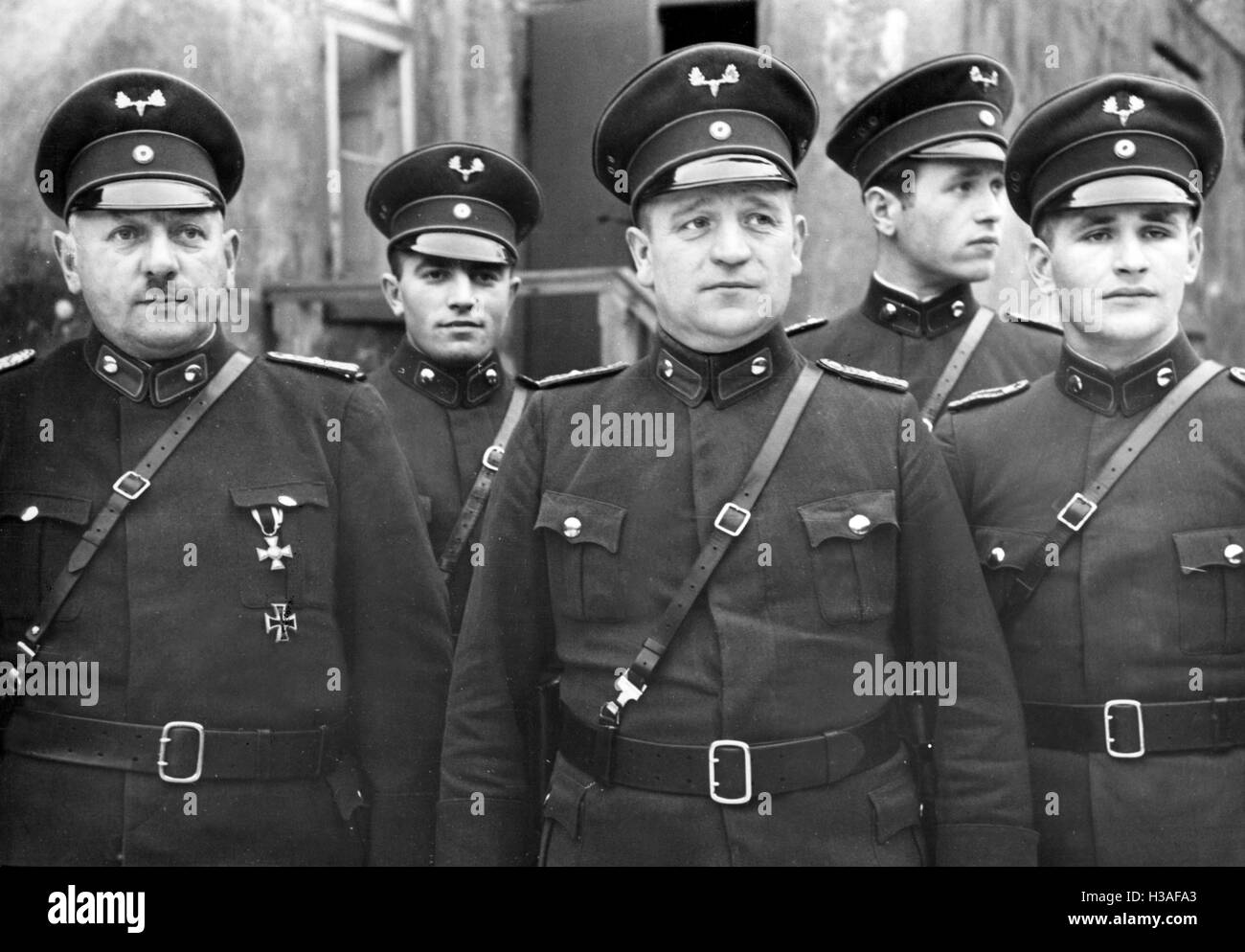 Memel police allemande, 1939 Banque D'Images