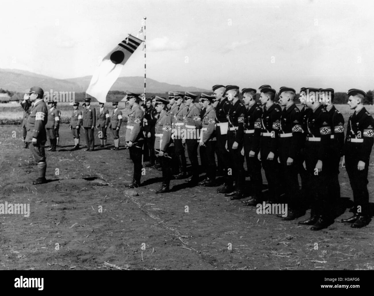 HJ délégation à devoir la fatigue au Japon, 1938 Banque D'Images