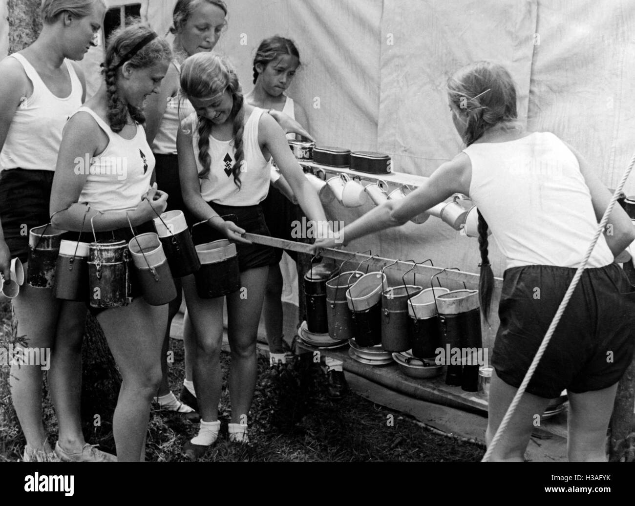 Camp de BDM, 1937 Banque D'Images