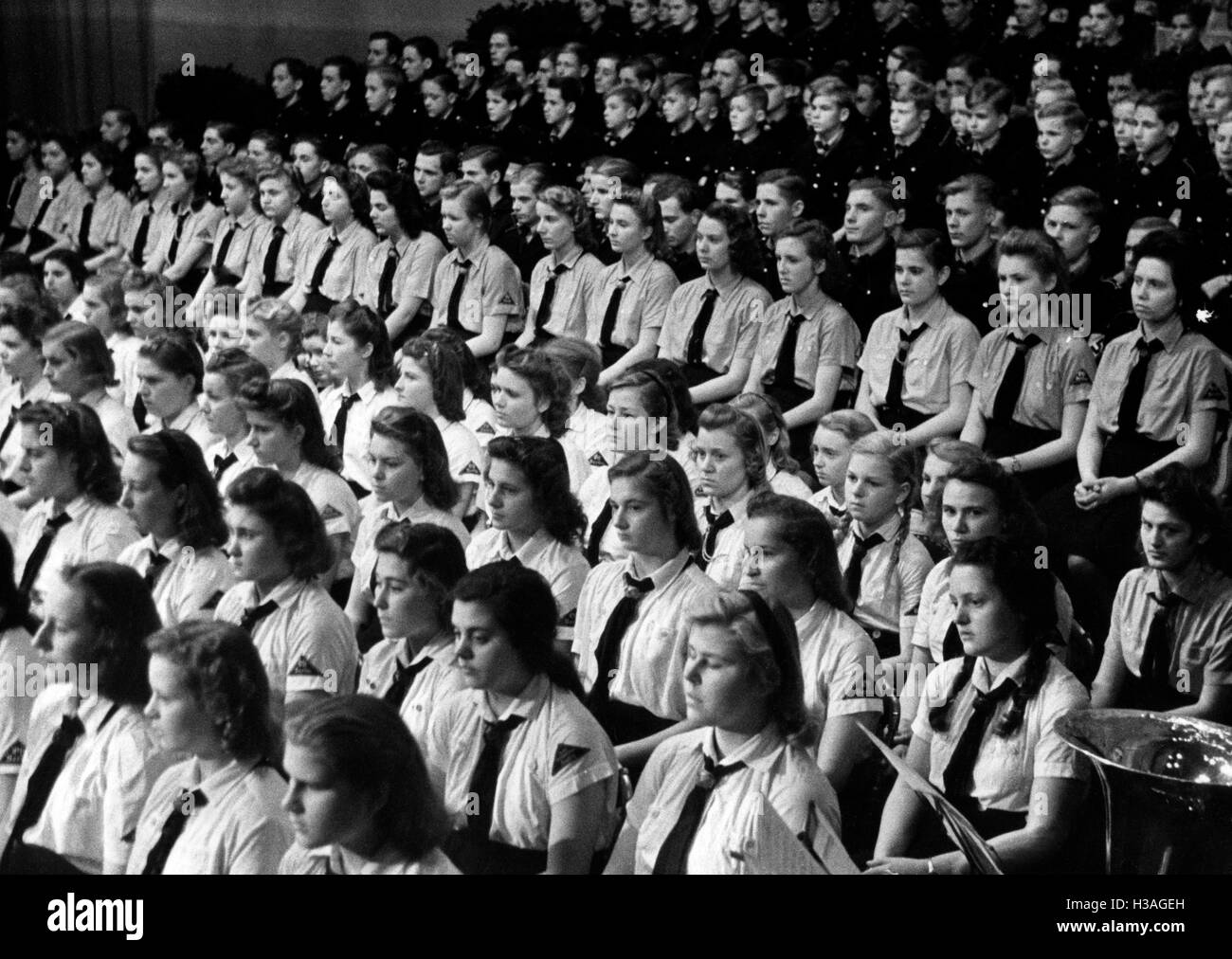 Ouverture de l'Kriegsberufswettkampf de la jeunesse allemande à Berlin, l'Opéra Kroll, 1943 Banque D'Images