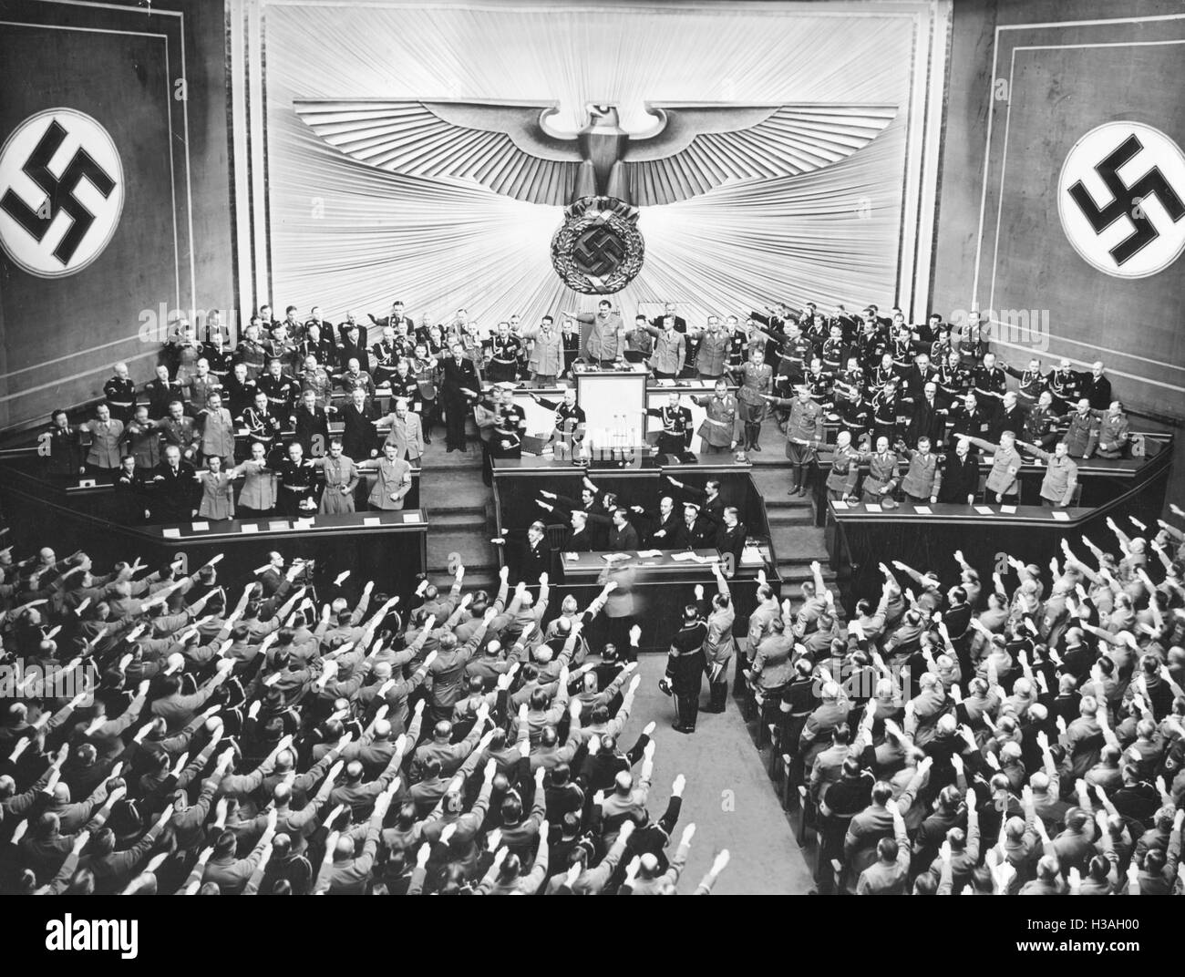 Session de la diète impériale de l'Opéra Kroll à Berlin, 1939 Banque D'Images