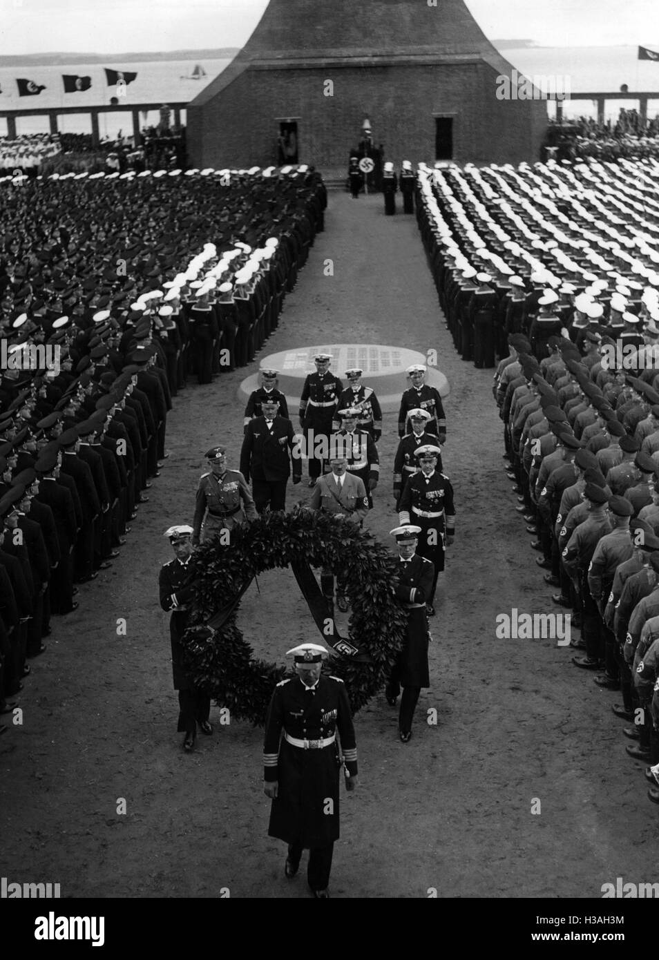 Inauguration du Mémorial naval de Laboe, 1936 Banque D'Images