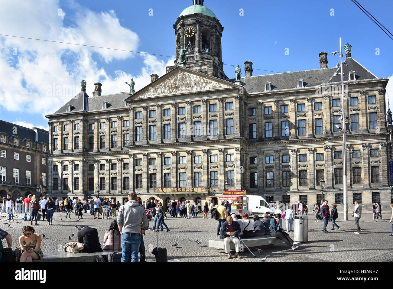 Le Palais Royal - Koninklijk Paleis 17e siècle, Amsterdam - à la place du Dam le Néerlandais Pays-Bas Banque D'Images