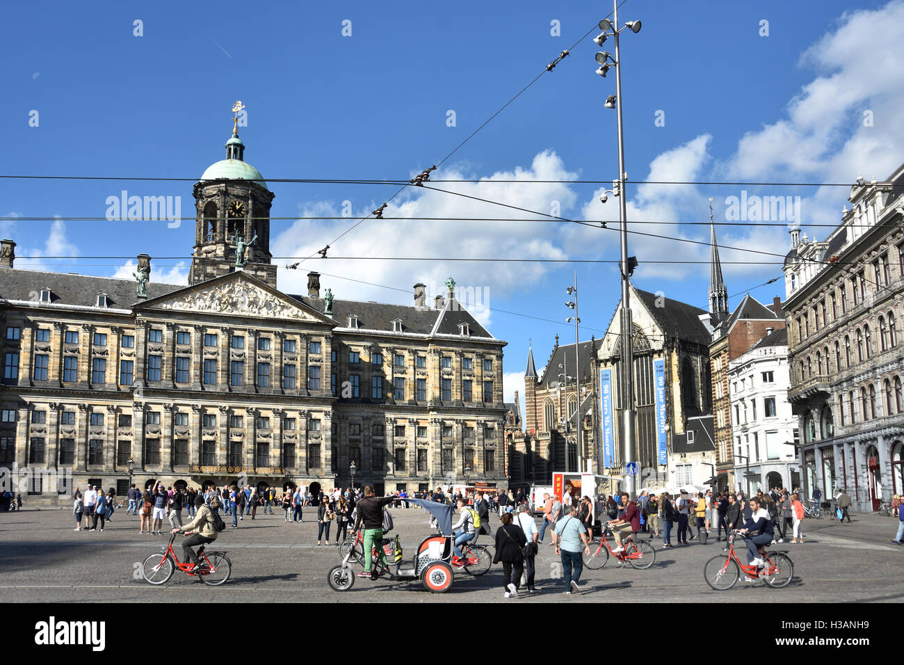 Le Palais Royal - Koninklijk Paleis 17e siècle, Amsterdam - à la place du Dam le Néerlandais Pays-Bas Banque D'Images