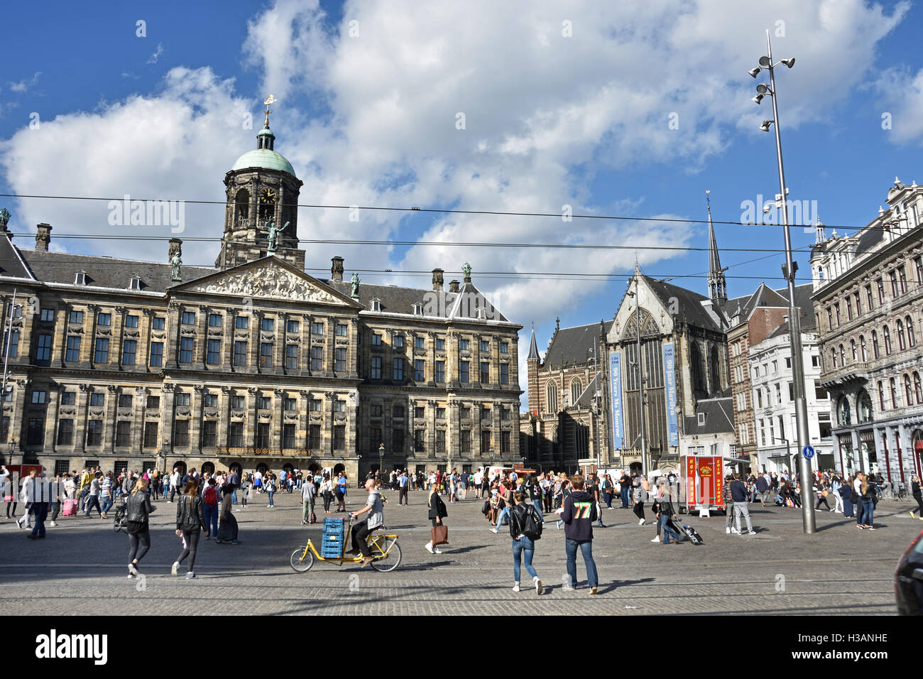 Le Palais Royal - Koninklijk Paleis 17e siècle, Amsterdam - à la place du Dam le Néerlandais Pays-Bas Banque D'Images