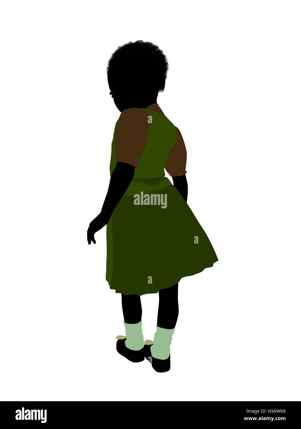 Gretel Illustration Silhouette Banque D'Images