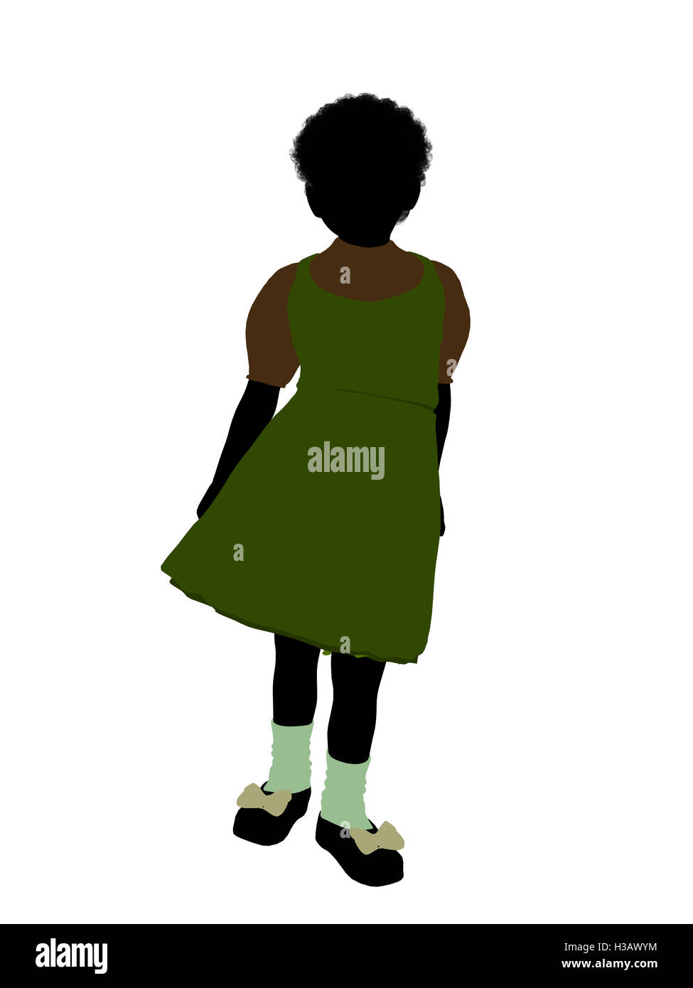 Gretel Illustration Silhouette Banque D'Images