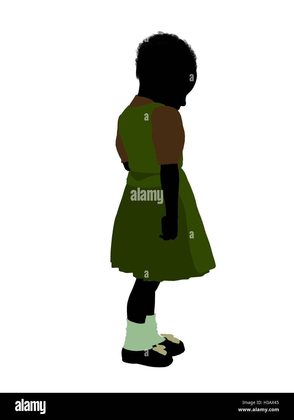 Gretel Illustration Silhouette Banque D'Images