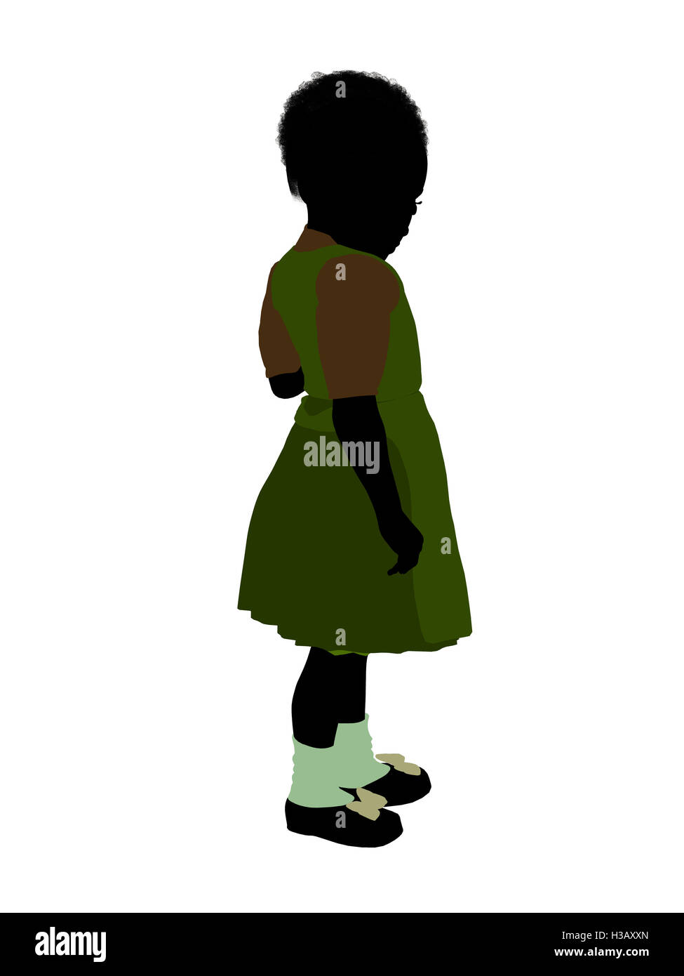 Gretel Illustration Silhouette Banque D'Images