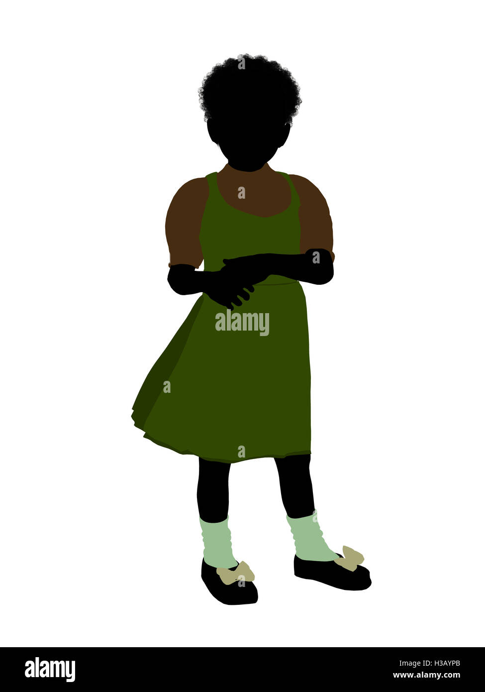 Gretel Illustration Silhouette Banque D'Images