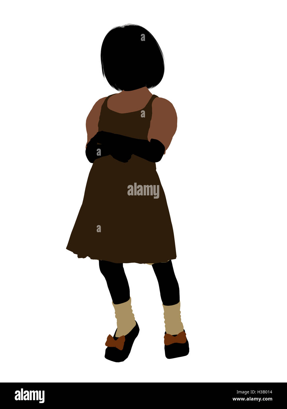 Gretel Illustration Silhouette Banque D'Images