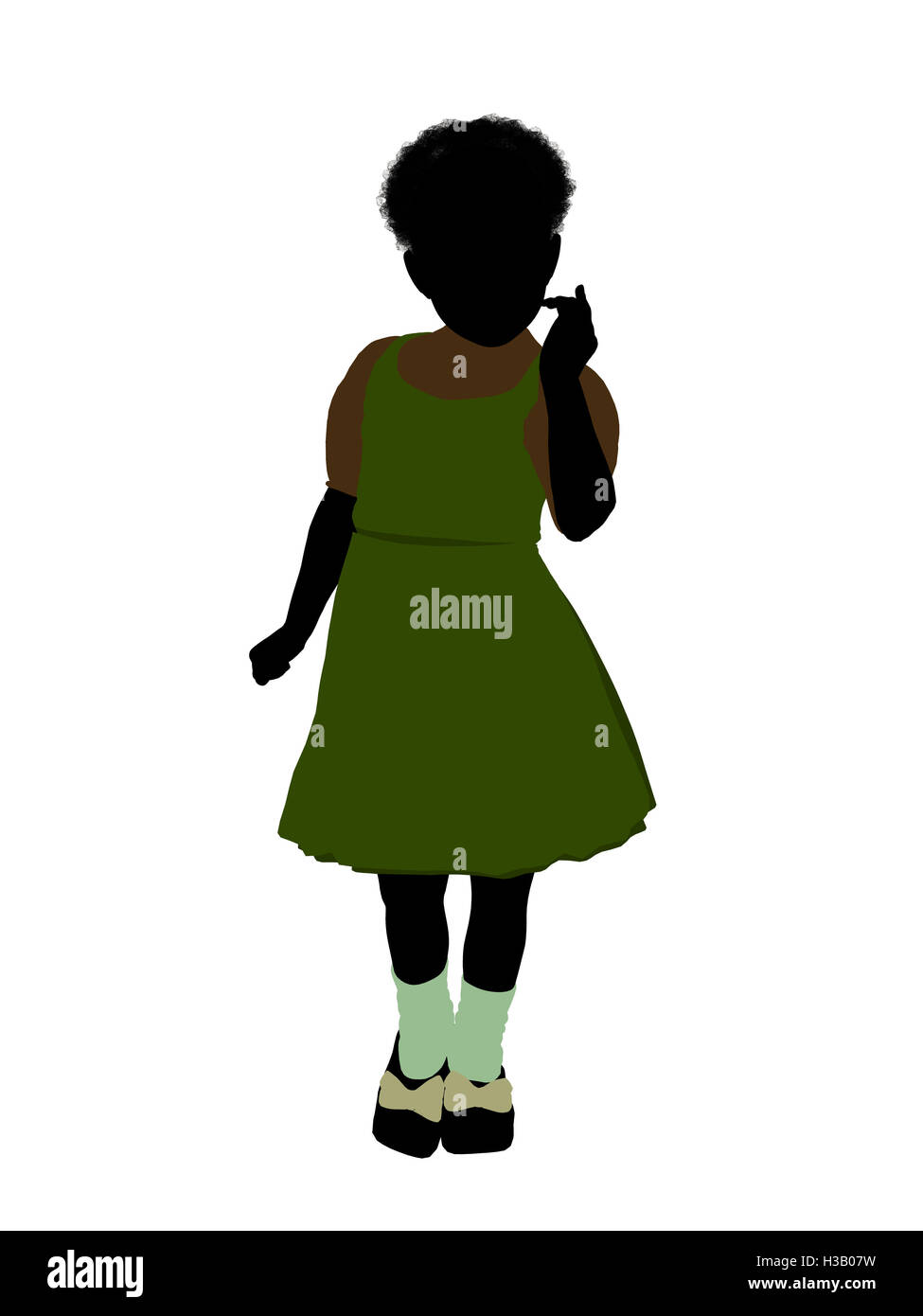 Gretel Illustration Silhouette Banque D'Images