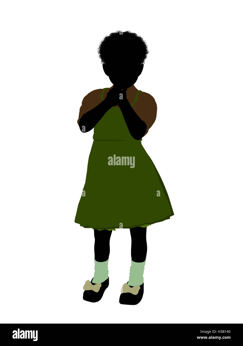 Gretel Illustration Silhouette Banque D'Images
