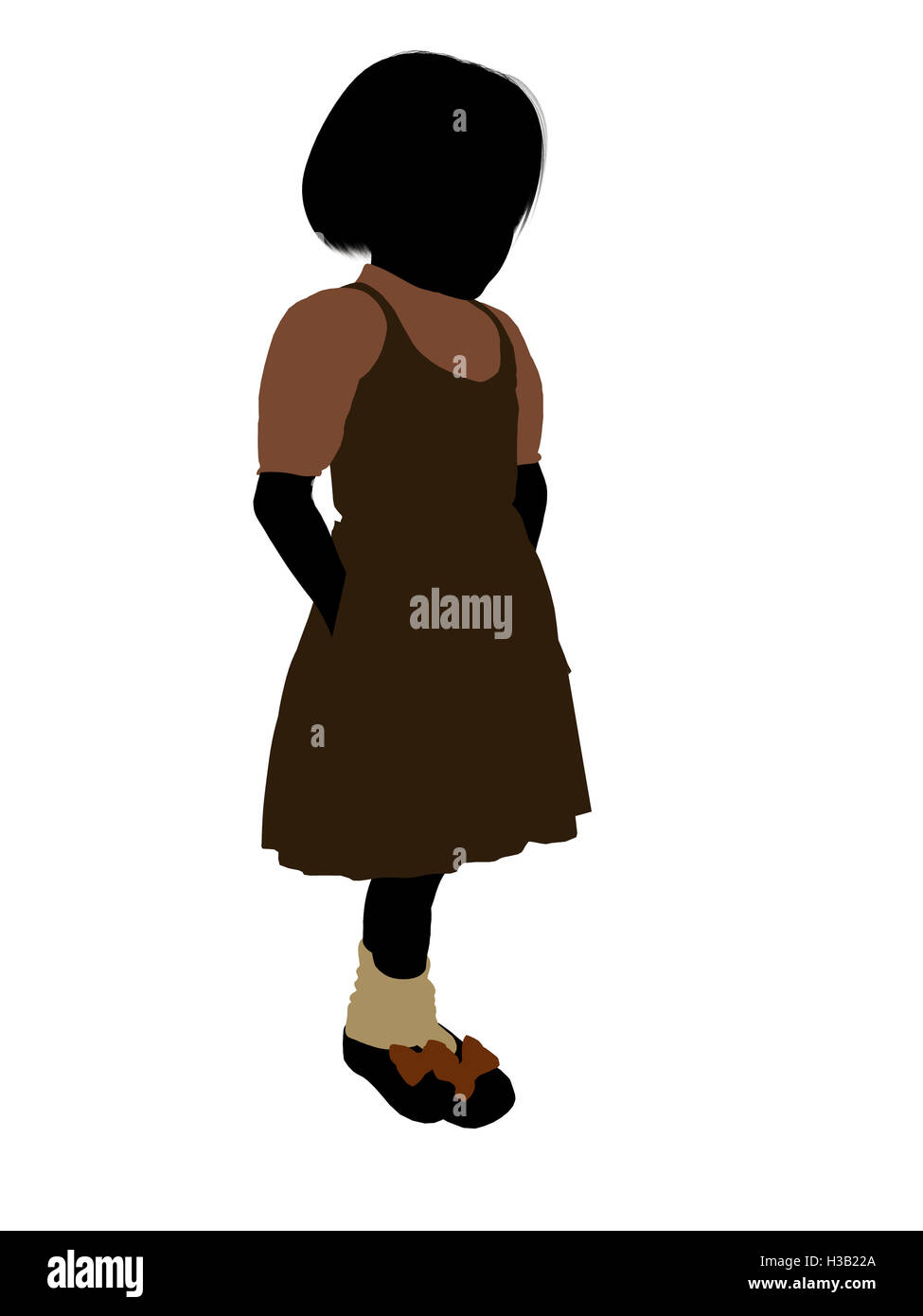 Gretel Illustration Silhouette Banque D'Images