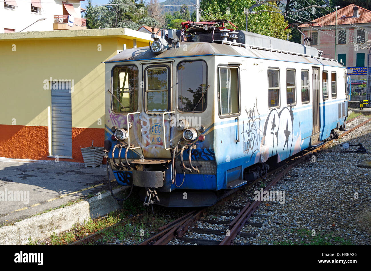 Gênes, Italie, Ferrovia Genova - Casella, Banque D'Images