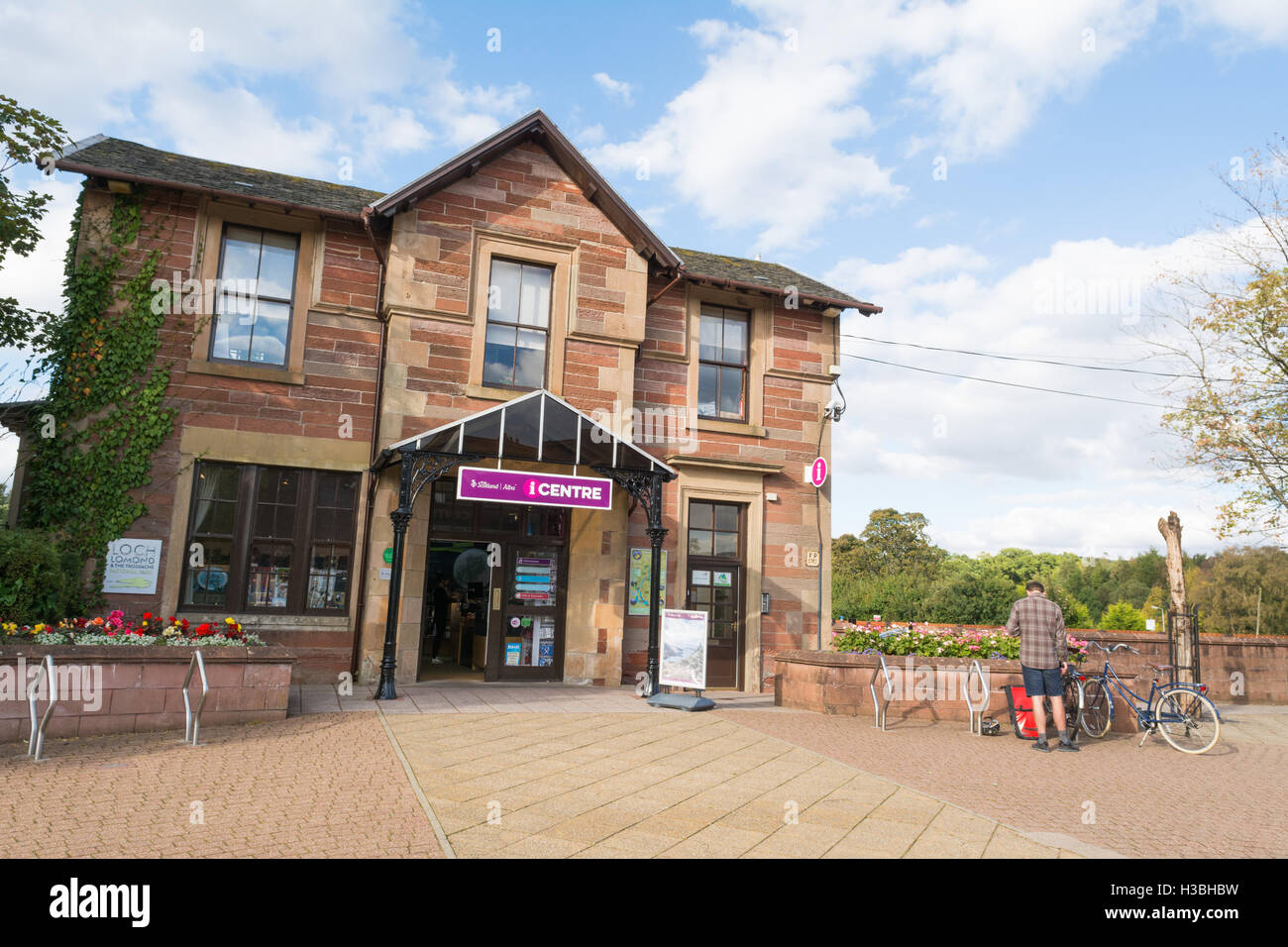 - Informations touristiques sur Icenter bâtiment à Balloch, Loch Lomond et les Trossachs National Park, Ecosse, Royaume-Uni Banque D'Images
