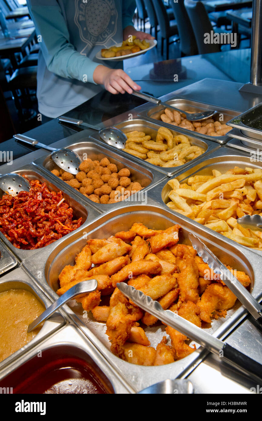 Ccr Buffet mondial un restaurant oriental, Swindon, Wiltshire, Royaume-Uni. Banque D'Images