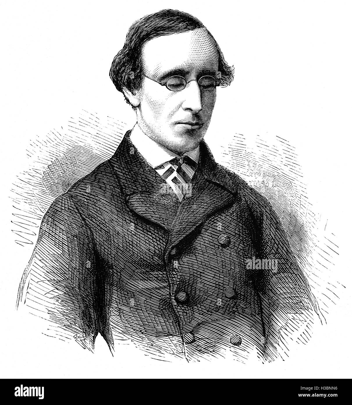 Henry Fawcett (1833 - 1884) est un universitaire britannique aveugle, homme d'État et économiste. Il avait un intérêt particulier à encourager l'enregistrement par la poste d'épargne. Il présente les économies stamp qui a permis aux gens d'économiser quelques sous, a fait adopter au Parlement une loi pour permettre aux épargnants de convertir leur bureau de poste réalisées par le gouvernement et mis au point de nombreux autres postes à schemesCONVERSION STOCK GOUVERNEMENT Banque D'Images