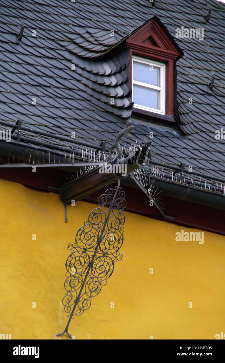 Big, immeuble, château, chaînes, église, cloître, express, champ, cadre, porte, horressen, house, ice, intercity, ligne, rechercher Banque D'Images