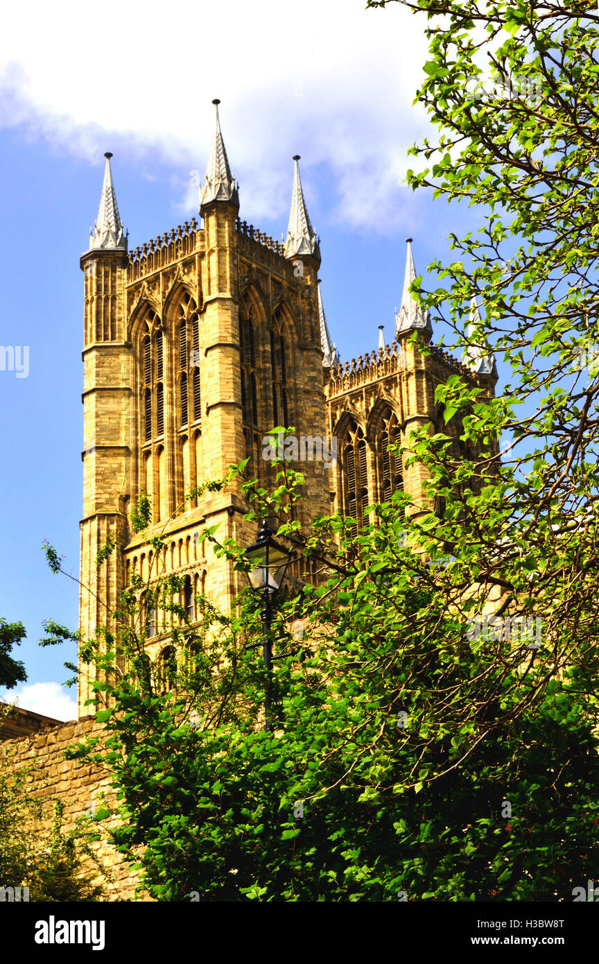 La Cathédrale de Lincoln Banque D'Images