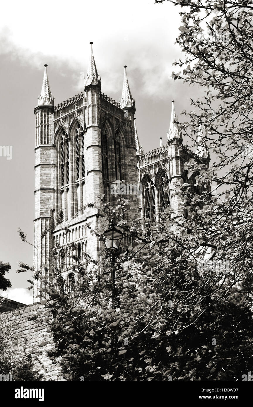 La Cathédrale de Lincoln Banque D'Images