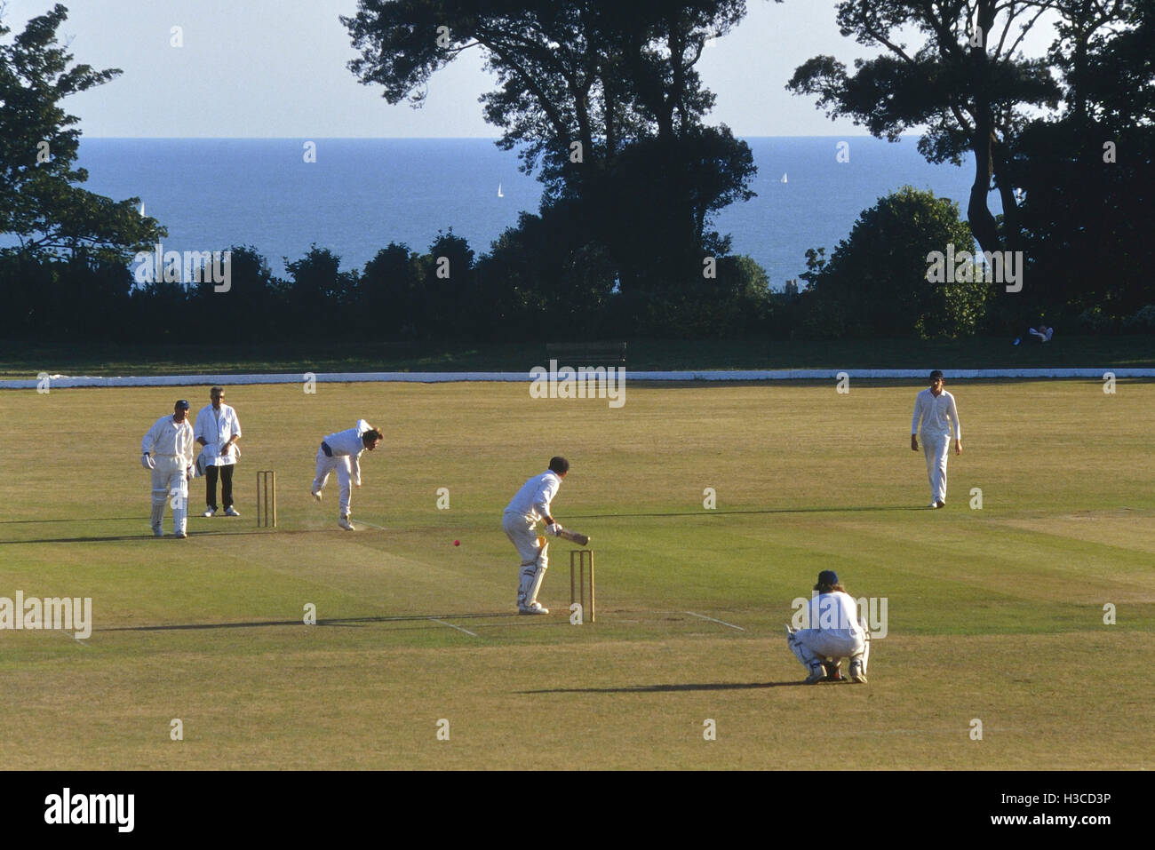 Horntye Park. Hastings & St Leonards Priory cricket ground. East Sussex. L'Angleterre. UK Banque D'Images