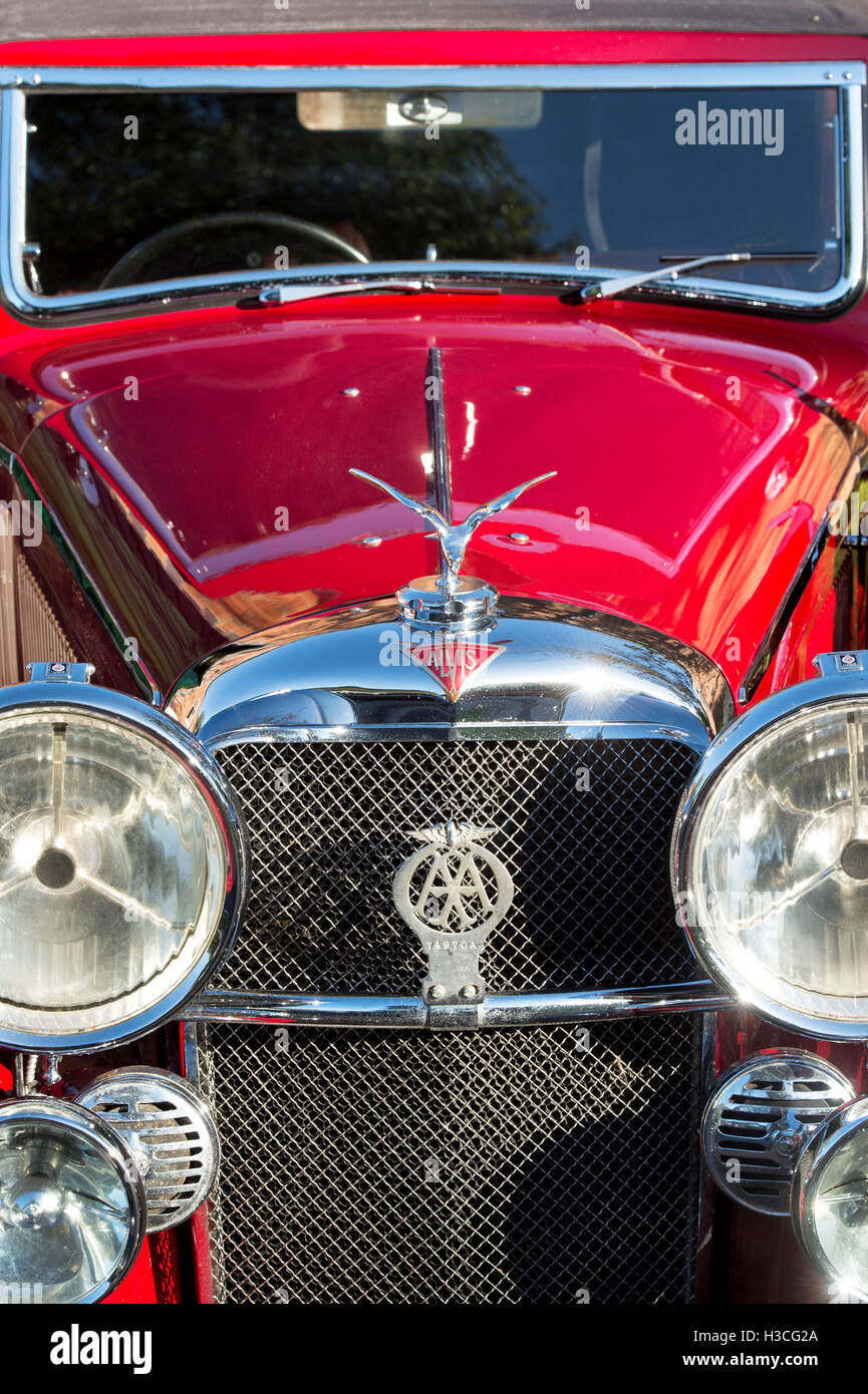 1935 Alvis location à Bicester Heritage Centre. L'Oxfordshire, Angleterre. Banque D'Images