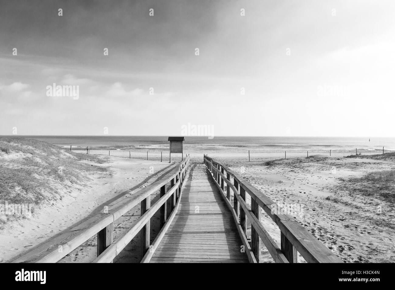 Plage de Marina di Ravenna en Italie Banque D'Images