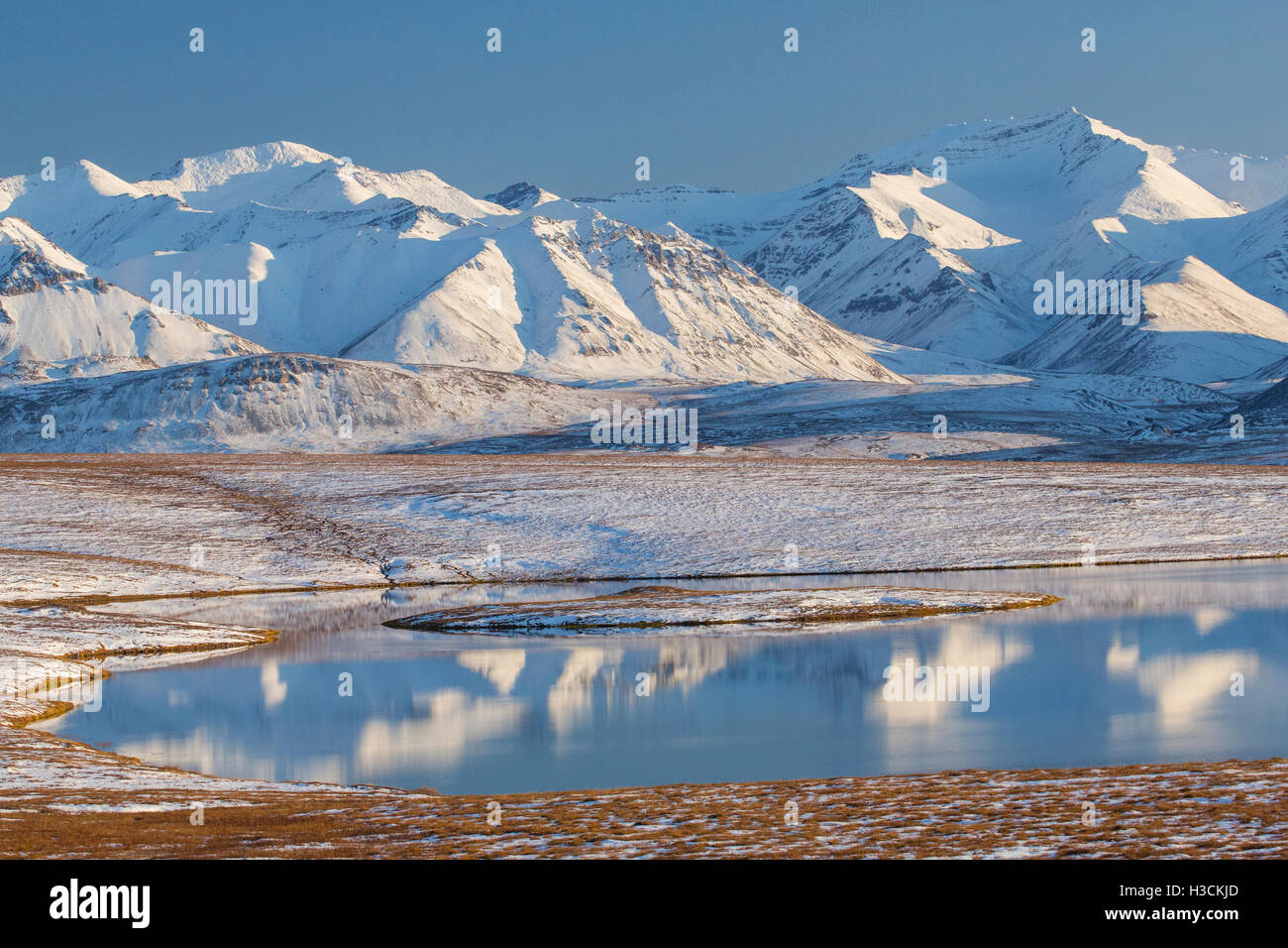 La Brooks Range le long de l'autoroute, de l'Alaska. Dalton Banque D'Images