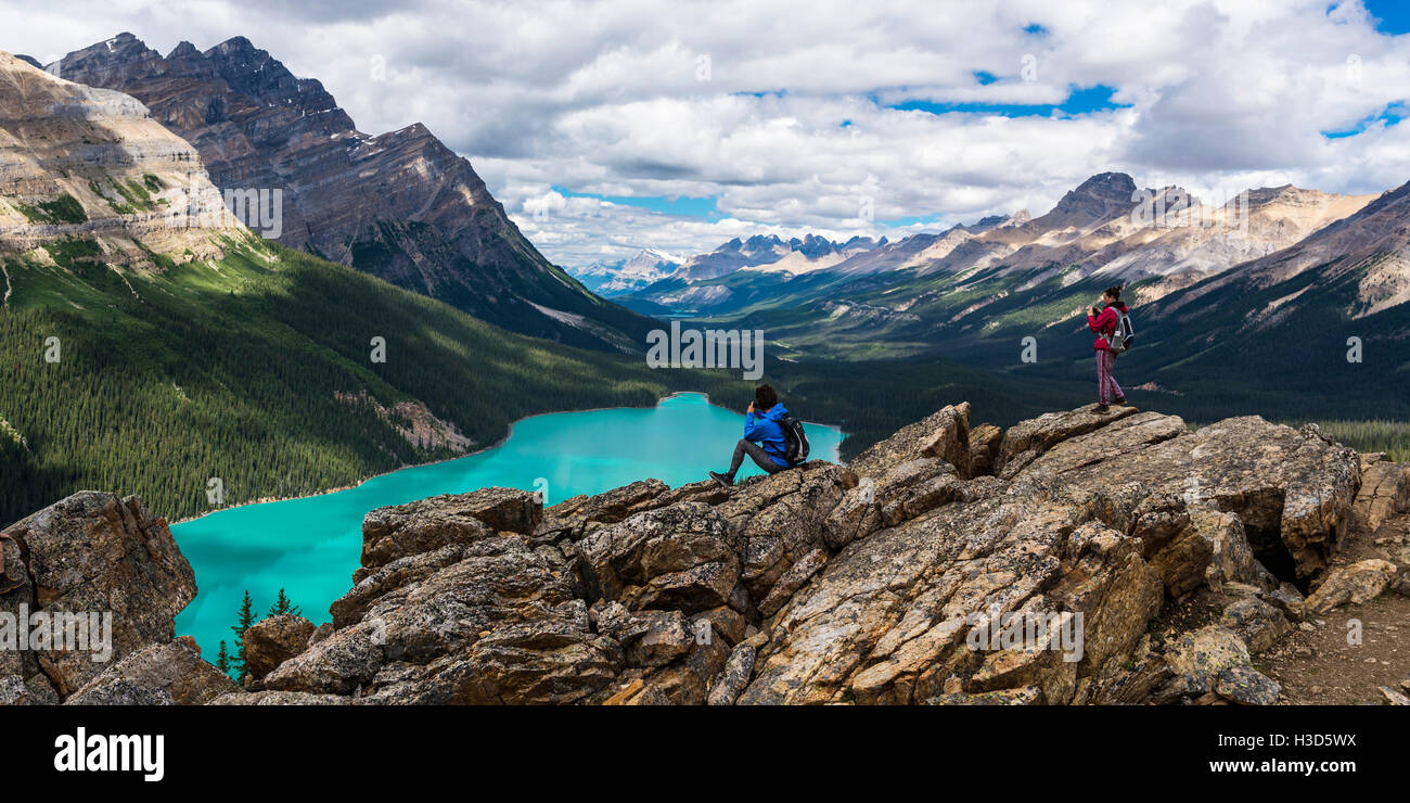 Peyto Lake, parc national de Banff, Canada Banque D'Images