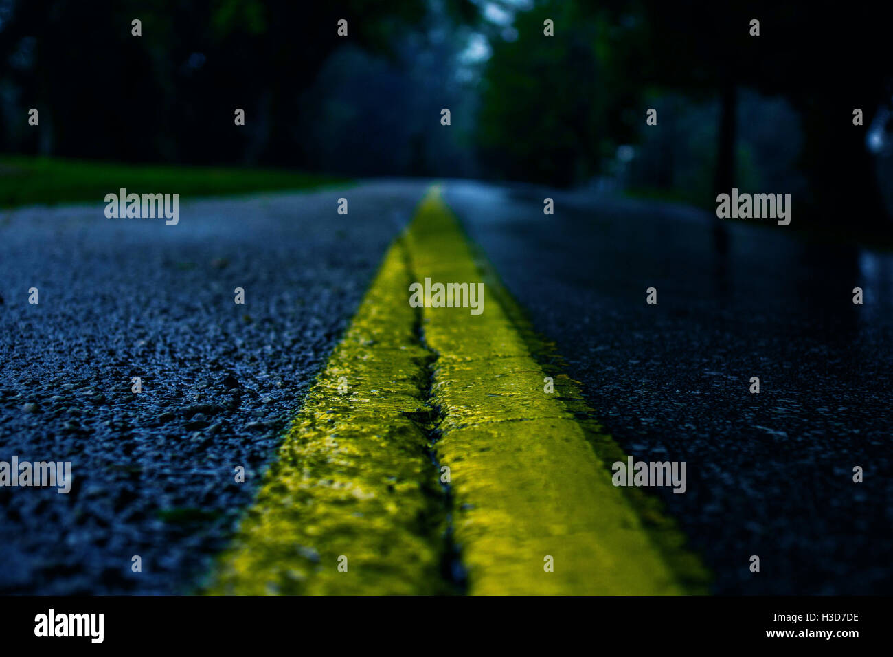 Close up photo de la route Banque D'Images