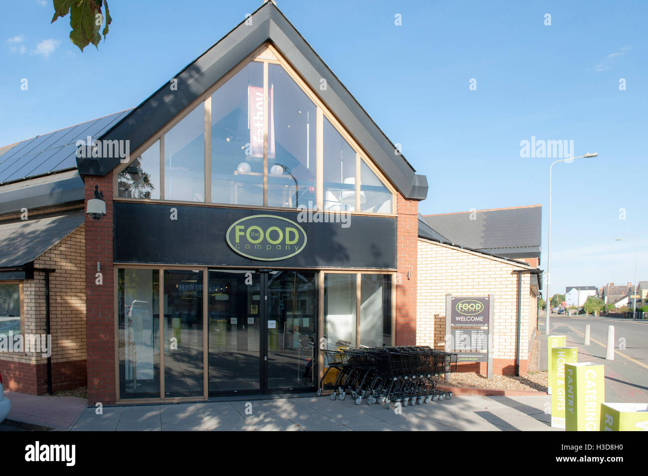 Un magasin d'aliments dans l'Essex Colchester a appelé l'entreprise alimentaire vente de produits alimentaires artisanaux fleurs et dispose d'un restaurant Banque D'Images